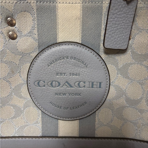 Coach Dempsey baby blue tote - Picture 2 of 11